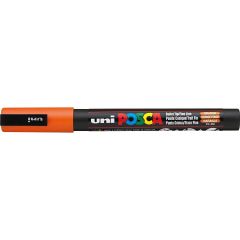 Uni Posca Verfmarker - lijndikte: 0,9-1,3 mm - PC-3M - Donkeroranje - 4