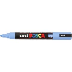 Uni Posca Verfmarker - lijndikte: 2,5 mm - PC-5M - Hemelsblauw - 48