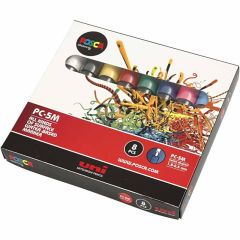 Posca Marker, lijndikte: 2.5 mm, PC-5M , diverse kleuren, fijn, 8stuks (276900) 