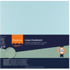 Florence • Linnenkarton 250g 30,5x30,5cm Ocean 10x (2822-045)