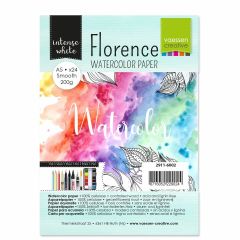 Florence • Aquarelpapier A5 smooth White 200gr 24vellen (2911-6002)