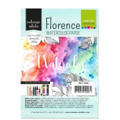Florence • Aquarelpapier A5 smooth White 200gr 100vellen (2911-7002)