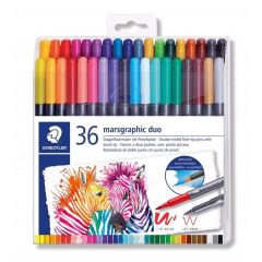 marsgraphic duo penseelmarker - set 36 st (3100 TB36)