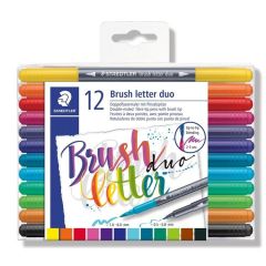 Brush letter duo penseel lettering pen - set 12 (3004 TB12)