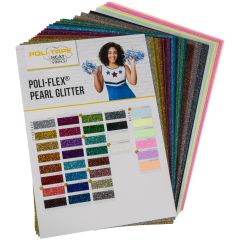 POLI-Tape Pearl Glitter Flexfolie DIN A4 set van alle 34 kleuren