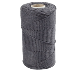 CC Macramékoord 2 mm 198 m Grijs (414764) *