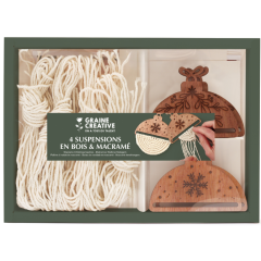 GC Macramé Kerstballen Set - 4 stuks (420278) *