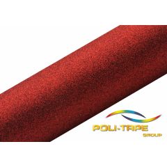 POLI-FLEX PEARL GLITTER Flexfolie DIN A4 Red (456)