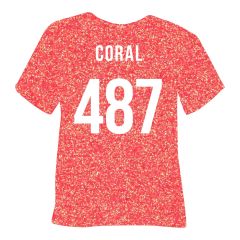 POLI-FLEX PEARL GLITTER Flexfolie DIN A4 Coral (487)