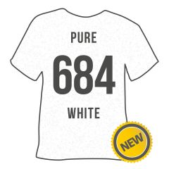 POLI-FLEX - PEARL GLITTER - Flexfolie - Pure-White - 30 x 50 cm (684)