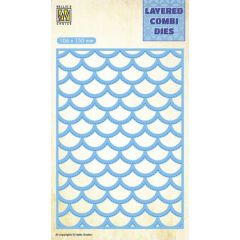 Nellie‘s Choice Layered Combi Die golf laag B 106x150mm (LCDW002) (AFGEPRIJSD)