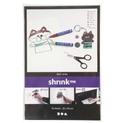 CC Krimpfolie Mat Wit A4 0,3mm dik -  per vel (79095)