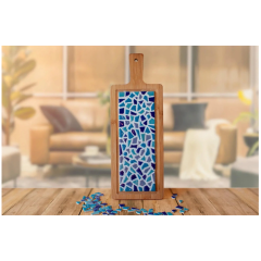 LC DIY Pakket Mozaïek Borrelplank - Blauw (80001)