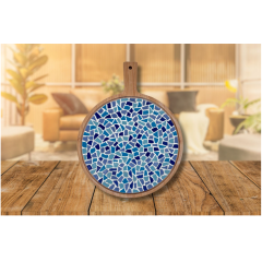 LC DIY Ronde Borrelplank - Blauw (80069) *