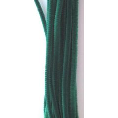 Chenille groen  6mm x 30cm 20st (800700/7105)