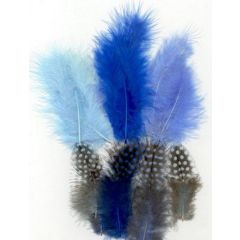 Marabou&Guinea veren mix blauw 18 ST (12229-2902)