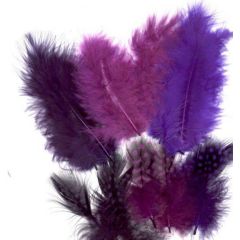 Marabou&Guinea veren mix paars 18 ST (12229-2904)