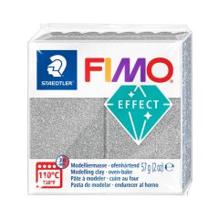 Fimo Effect - Glitter - Zilver - 57g - (8010-812)
