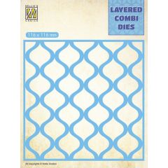 Nellie‘s Choice Layered Combi Die Druppels laag A 116x116mm (LCDD001) (AFGEPRIJSD)