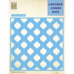 Nellie‘s Choice Layered Combi Die Druppels laag B 116x116mm (LCDD002) (AFGEPRIJSD)