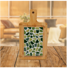 LC DIY Pakket Mozaïek Borrelplank Klein Groen (87009) 