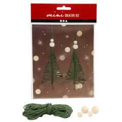 CC Mini Creative Kit Kerstbomen Macramé 11 cm 2 stuks (977411) *