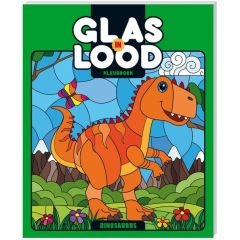 Glas-in-lood kleurboeken - Dinosaurus