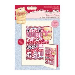 A5 Decoupage Card Kit - Forever love - Valentine