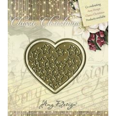 Die - Amy Design - Die - Classic Christmas - Star-filled heart (AFGEPRIJSD)