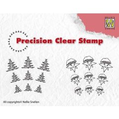 Clearstamp - Precision - Christmas tree-star (AFGEPRIJSD)