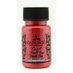 Cadence Dora Acrylverf Metallic - Dora rood - 50ml - 0133