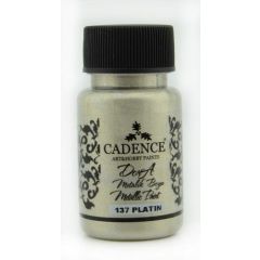 Cadence Dora Acrylverf Metallic - Platina - 50ml - 0137