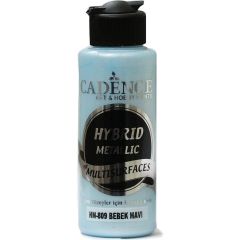 Cadence Hybride metallic acrylverf (semi mat) Baby Blue 0809 120 ml (HM-809)