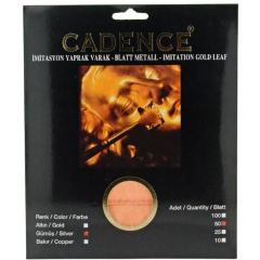 Cadence Imitatie Bladmetaal 15x15 cm Zilver 25 vel (8697422124050)