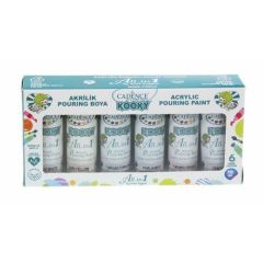 Cadence Kooky All-in 1 Acryl Pouring - Gietverf Set 70 ML 6 st 11 021 0000 0070 6x70ML (301212/0506)