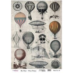 Cadence rijstpapier vintage luchtballonnen Model No: 211 *