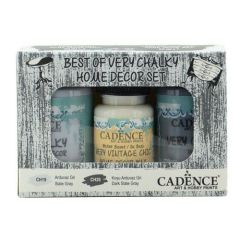 Cadence Very Chalky Home Decor set Leigrijs - donkergrijs 01 002 0008 909050 90+90+50 ml (301260/1008) CH19 - OPRUIMING