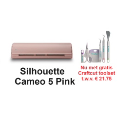 Silhouette CAMEO® 5 - Pink / Met gratis vinyl pakket (20 vel A4 + 5 vel applicatie tape) 