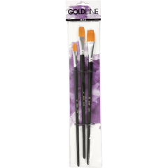 CC Gold Line Acryl Big Size Penselen Plat Set Middel 3 stuks (100276)
