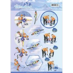 3D Knipvel - Jeanine's Art - Wintersports - Ice Hockey