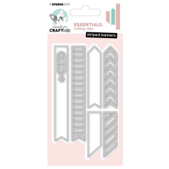 Creative Craftlab • Essentials Cutting Die Striped Banners (CCL-ES-CD390) *