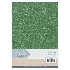 Card Deco Essentials Glitter Paper Forest Green (CDEGP005)