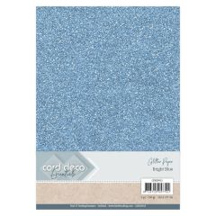 Card Deco Essentials Glitter Paper Bright Blue (CDEGP012)