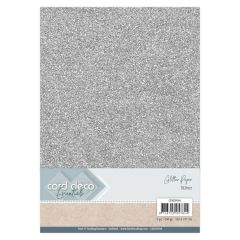 Card Deco Essentials Glitter Paper Silver (CDEGP014)