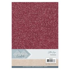 Card Deco Essentials Glitter Paper Bordeaux (CDEGP016)