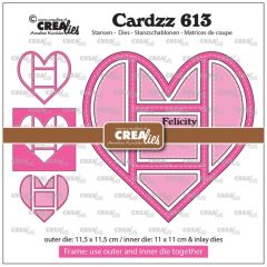 Crealies • Cardzz Frame & Inlay Felicity (CLCZ613) *