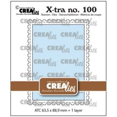 Crealies • Snijmal Atc Met Postzegelrand (CLXTRA100) *