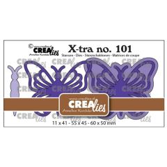 Crealies • Snijmal Vlinder A Extra Groot (CLXTRA101) *