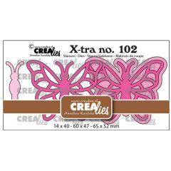 Crealies • Snijmal Vlinder B Extra Groot (CLXTRA102) *