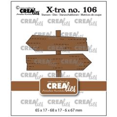 Crealies • X-Tra Snijmallen Wegwijzerbordjes (CLXTRA106) *